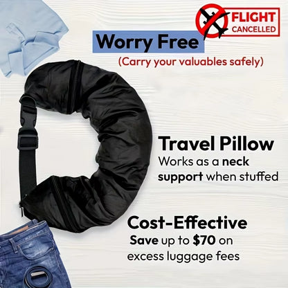 Travel Neck Pillow, Portable Travel Essentials, Lightweight Versatile Luggage Carry on Travel Accessories