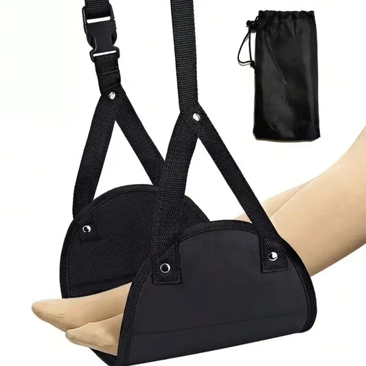 Travel Accessories Portable Simple Travel Airplane Footrest Adjustable Travel Safety Belt Lightweight Office Hammock Footrest